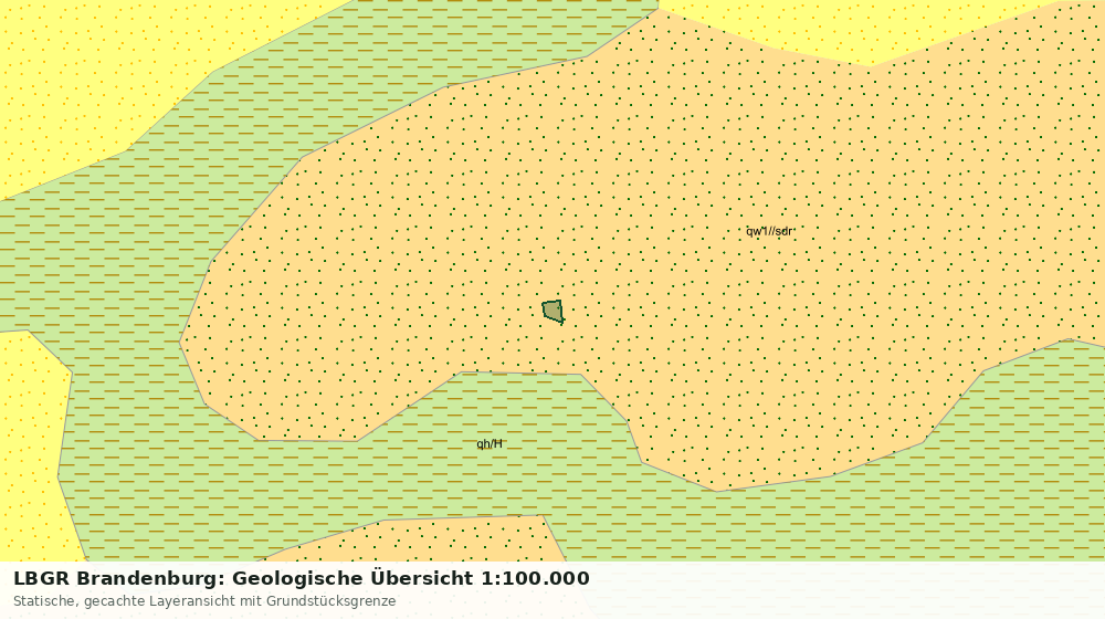 Statische Kartenansicht: LBGR Brandenburg: Geologische Übersicht 1:100.000