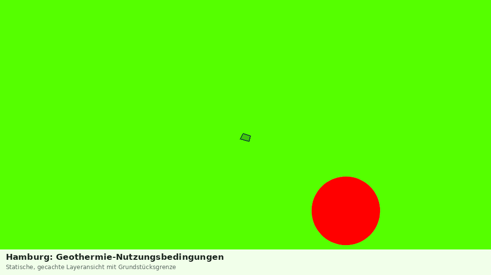 Statische Kartenansicht: Hamburg: Geothermie-Nutzungsbedingungen
