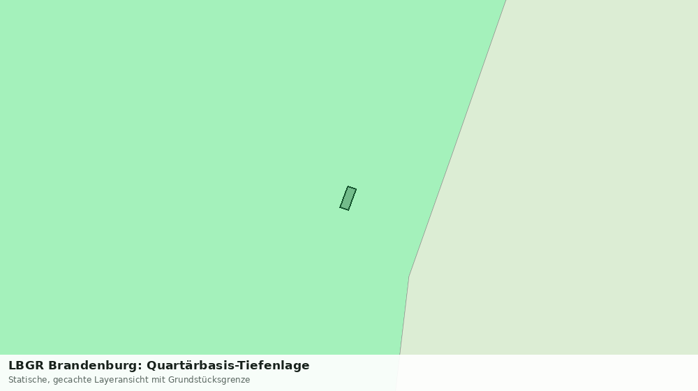 Statische Kartenansicht: LBGR Brandenburg: Quartärbasis-Tiefenlage