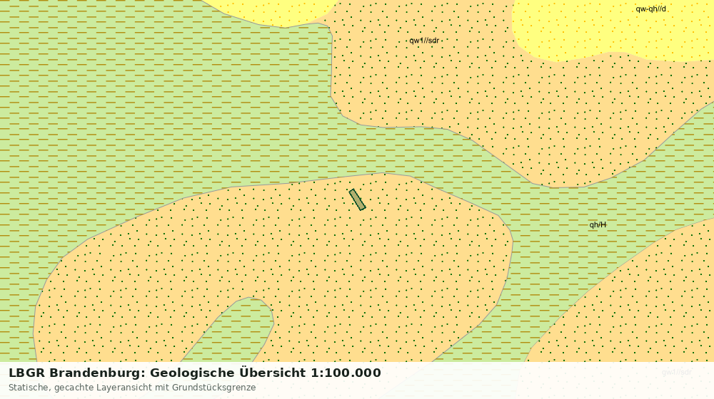 Statische Kartenansicht: LBGR Brandenburg: Geologische Übersicht 1:100.000