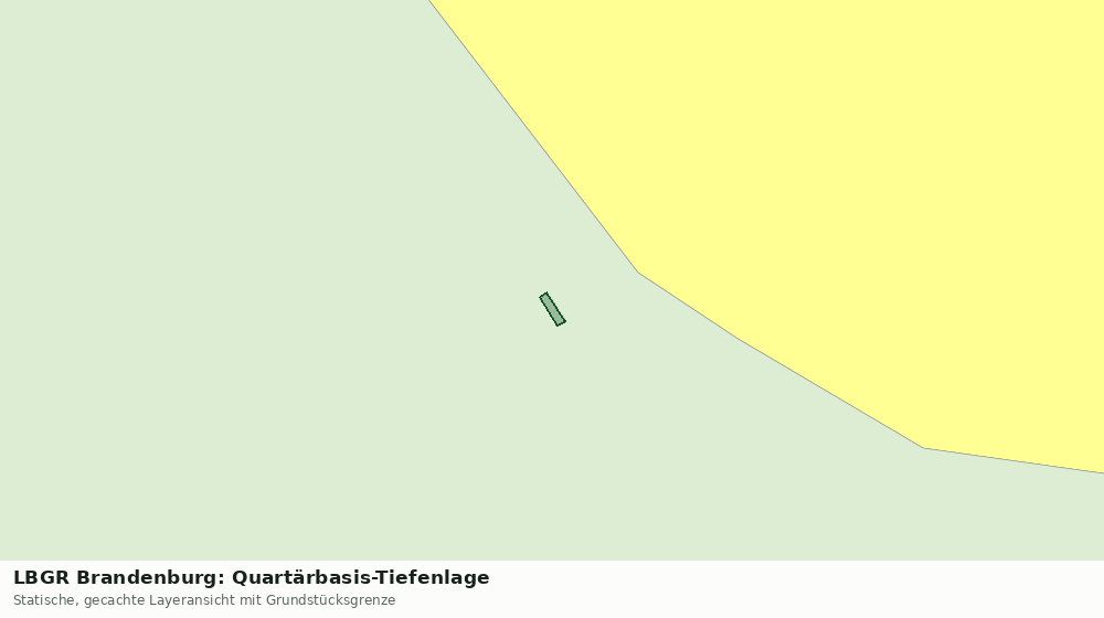 Statische Kartenansicht: LBGR Brandenburg: Quartärbasis-Tiefenlage