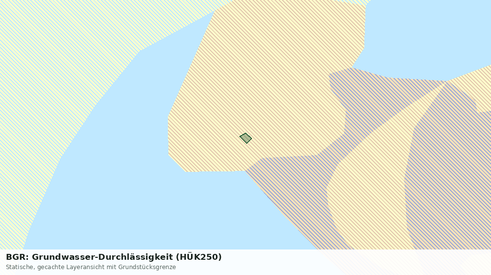 Statische Kartenansicht: BGR: Grundwasser-Durchlässigkeit (HÜK250)