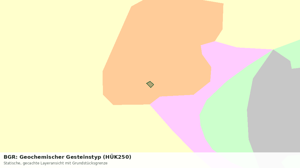 Statische Kartenansicht: BGR: Geochemischer Gesteinstyp (HÜK250)