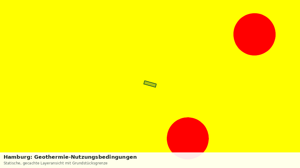 Statische Kartenansicht: Hamburg: Geothermie-Nutzungsbedingungen