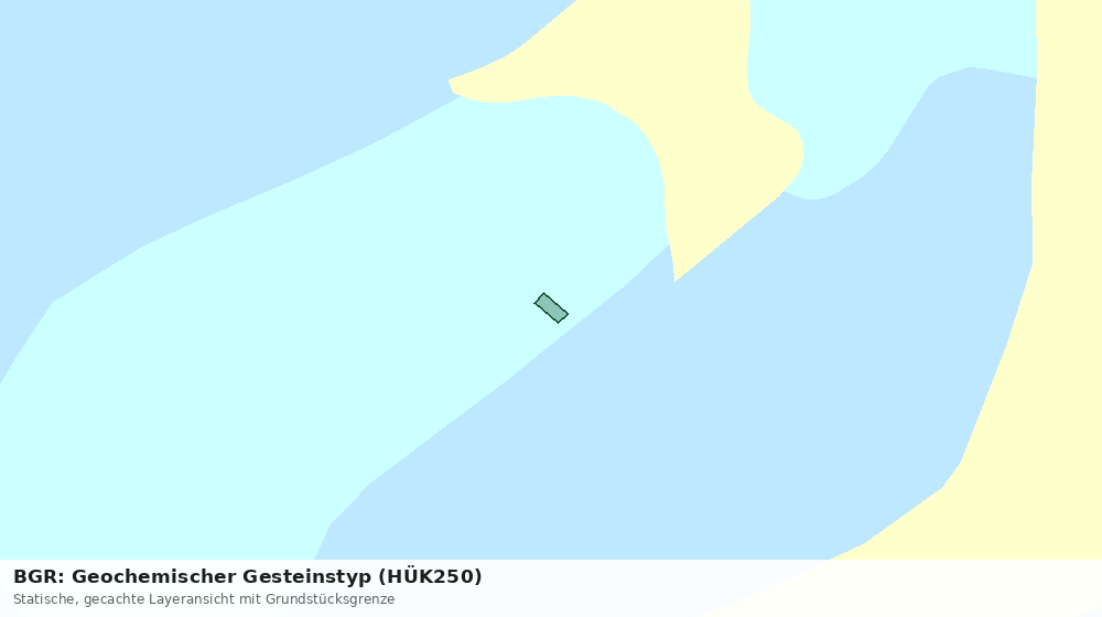 Statische Kartenansicht: BGR: Geochemischer Gesteinstyp (HÜK250)