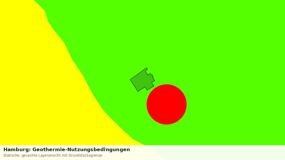 Statische Kartenansicht: Hamburg: Geothermie-Nutzungsbedingungen