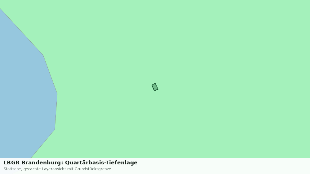 Statische Kartenansicht: LBGR Brandenburg: Quartärbasis-Tiefenlage