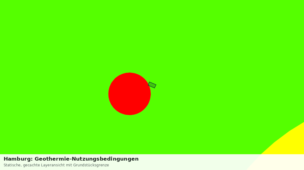 Statische Kartenansicht: Hamburg: Geothermie-Nutzungsbedingungen