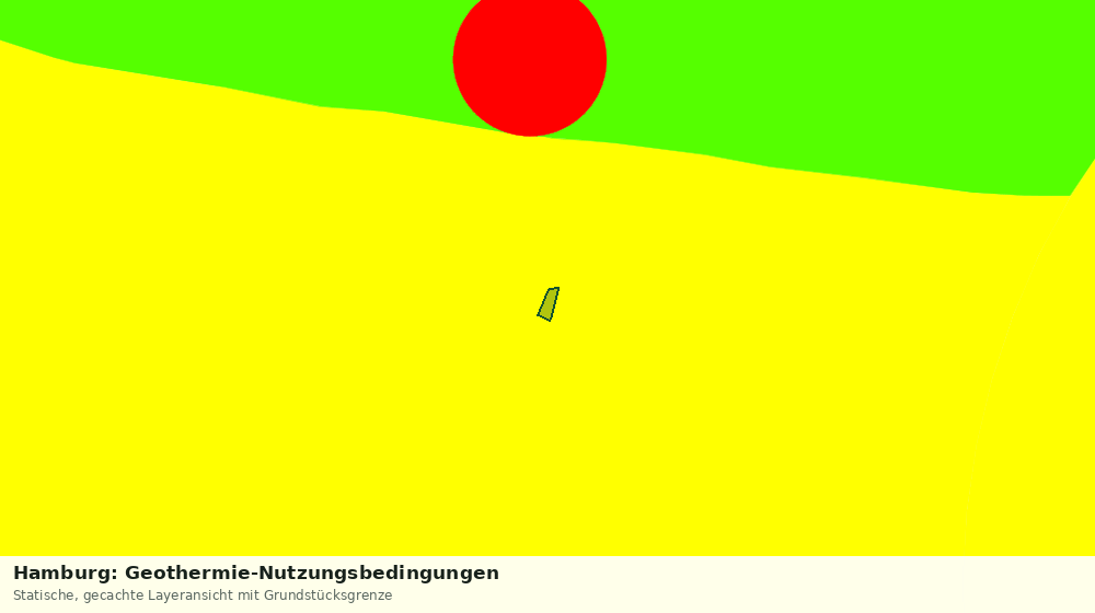 Statische Kartenansicht: Hamburg: Geothermie-Nutzungsbedingungen