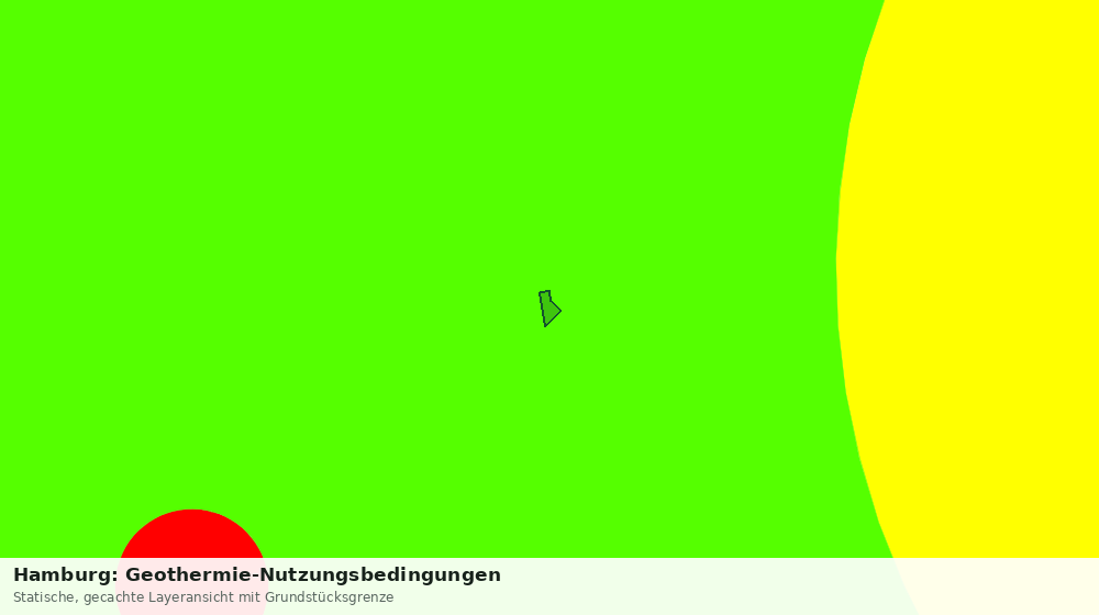 Statische Kartenansicht: Hamburg: Geothermie-Nutzungsbedingungen
