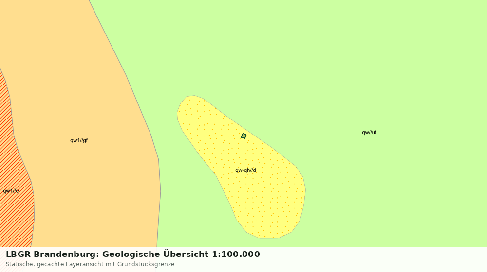 Statische Kartenansicht: LBGR Brandenburg: Geologische Übersicht 1:100.000