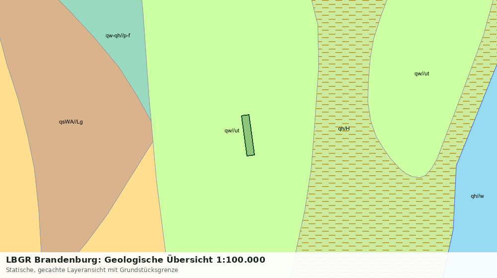 Statische Kartenansicht: LBGR Brandenburg: Geologische Übersicht 1:100.000