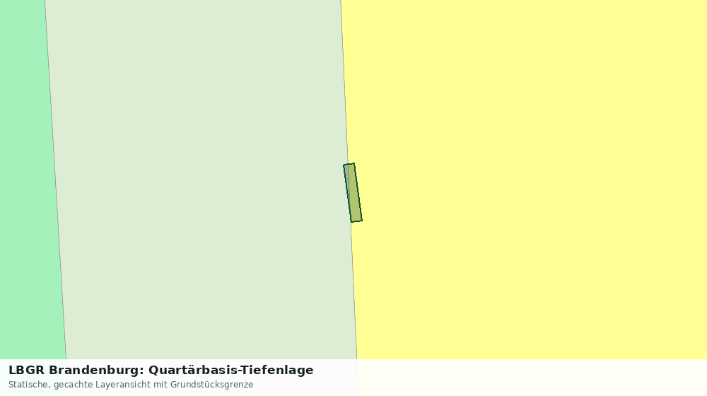 Statische Kartenansicht: LBGR Brandenburg: Quartärbasis-Tiefenlage