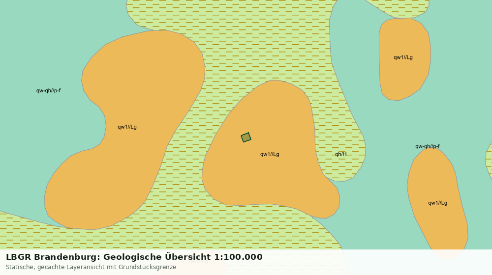 Statische Kartenansicht: LBGR Brandenburg: Geologische Übersicht 1:100.000