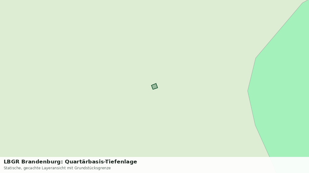 Statische Kartenansicht: LBGR Brandenburg: Quartärbasis-Tiefenlage