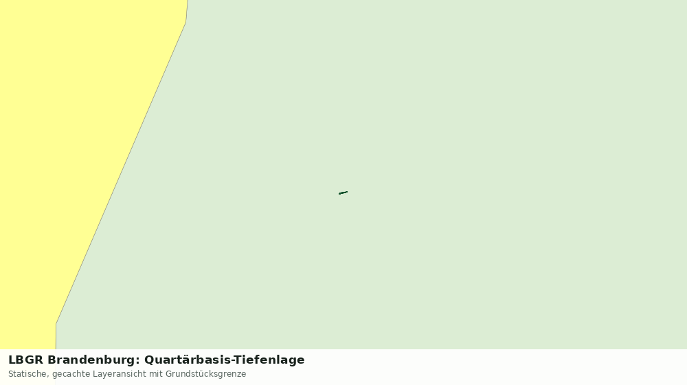 Statische Kartenansicht: LBGR Brandenburg: Quartärbasis-Tiefenlage