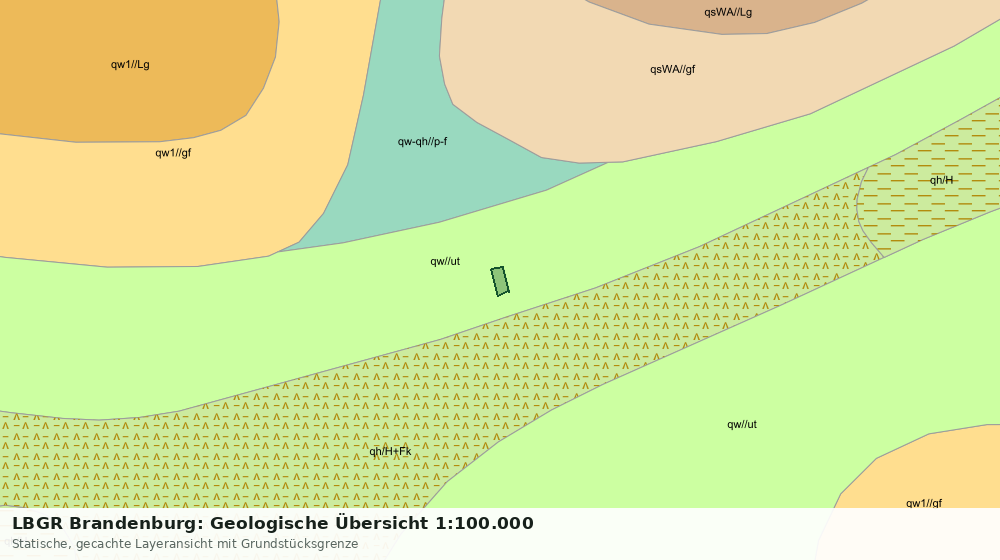 Statische Kartenansicht: LBGR Brandenburg: Geologische Übersicht 1:100.000