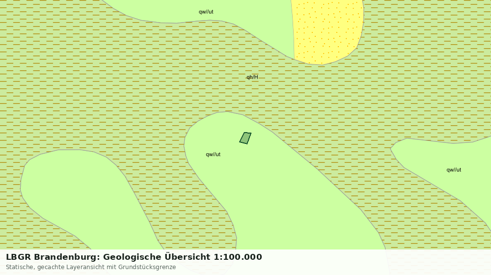 Statische Kartenansicht: LBGR Brandenburg: Geologische Übersicht 1:100.000