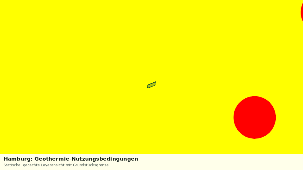 Statische Kartenansicht: Hamburg: Geothermie-Nutzungsbedingungen