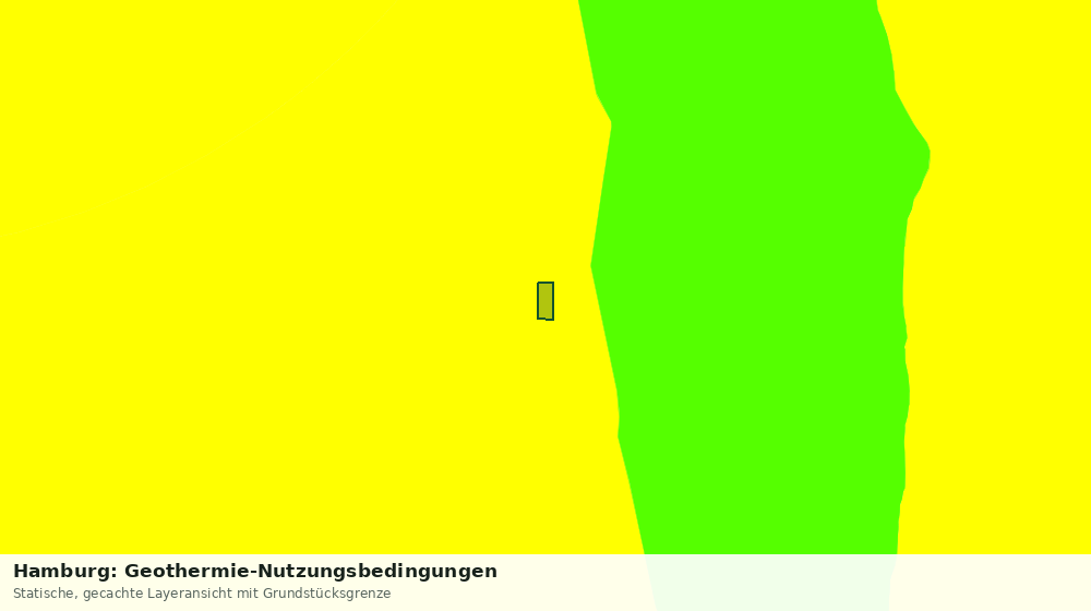 Statische Kartenansicht: Hamburg: Geothermie-Nutzungsbedingungen