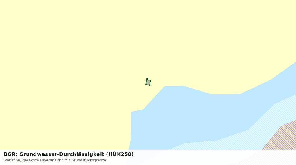 Statische Kartenansicht: BGR: Grundwasser-Durchlässigkeit (HÜK250)