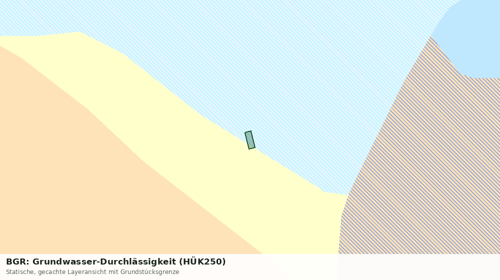 Statische Kartenansicht: BGR: Grundwasser-Durchlässigkeit (HÜK250)