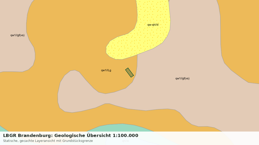 Statische Kartenansicht: LBGR Brandenburg: Geologische Übersicht 1:100.000
