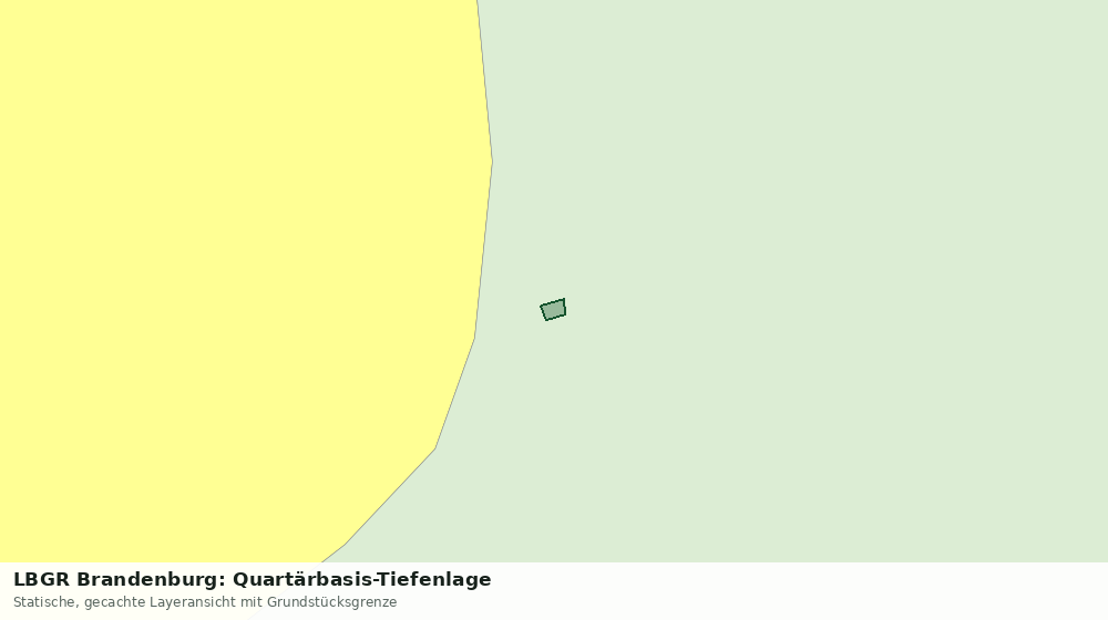 Statische Kartenansicht: LBGR Brandenburg: Quartärbasis-Tiefenlage