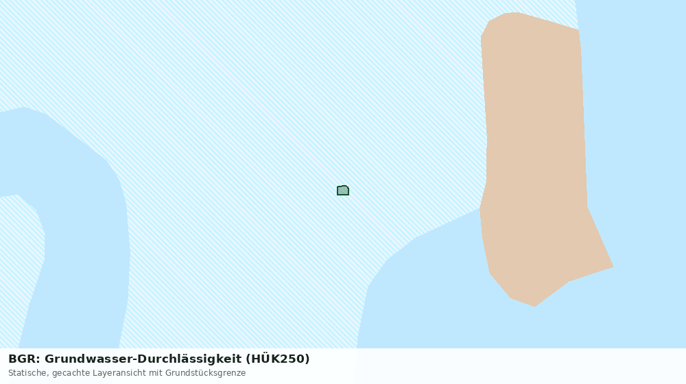 Statische Kartenansicht: BGR: Grundwasser-Durchlässigkeit (HÜK250)