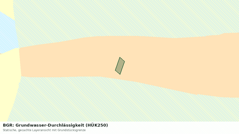 Statische Kartenansicht: BGR: Grundwasser-Durchlässigkeit (HÜK250)