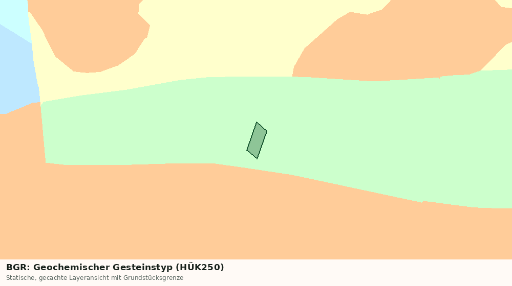 Statische Kartenansicht: BGR: Geochemischer Gesteinstyp (HÜK250)