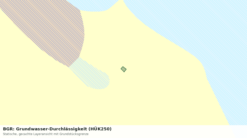 Statische Kartenansicht: BGR: Grundwasser-Durchlässigkeit (HÜK250)