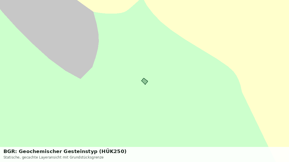 Statische Kartenansicht: BGR: Geochemischer Gesteinstyp (HÜK250)