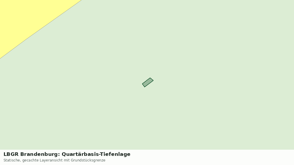 Statische Kartenansicht: LBGR Brandenburg: Quartärbasis-Tiefenlage