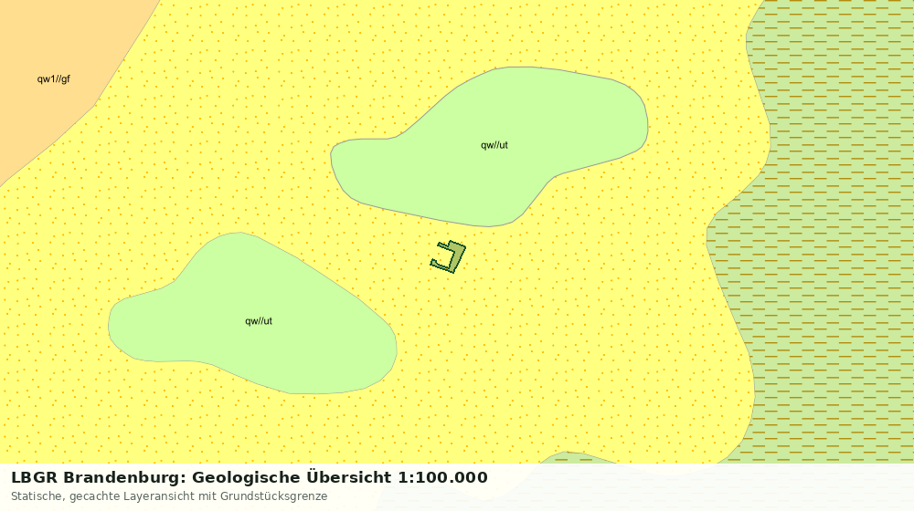 Statische Kartenansicht: LBGR Brandenburg: Geologische Übersicht 1:100.000