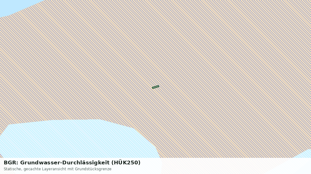 Statische Kartenansicht: BGR: Grundwasser-Durchlässigkeit (HÜK250)