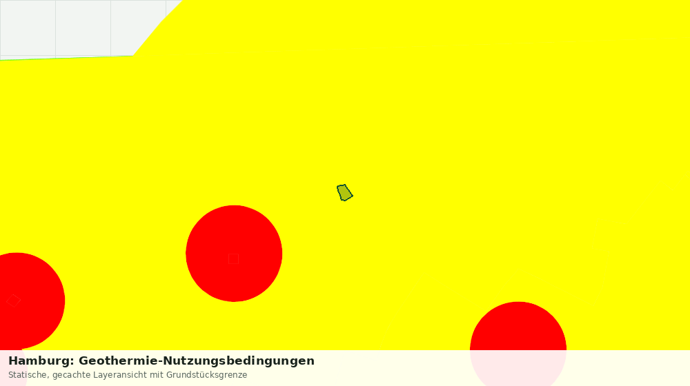 Statische Kartenansicht: Hamburg: Geothermie-Nutzungsbedingungen