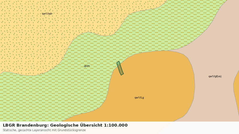 Statische Kartenansicht: LBGR Brandenburg: Geologische Übersicht 1:100.000