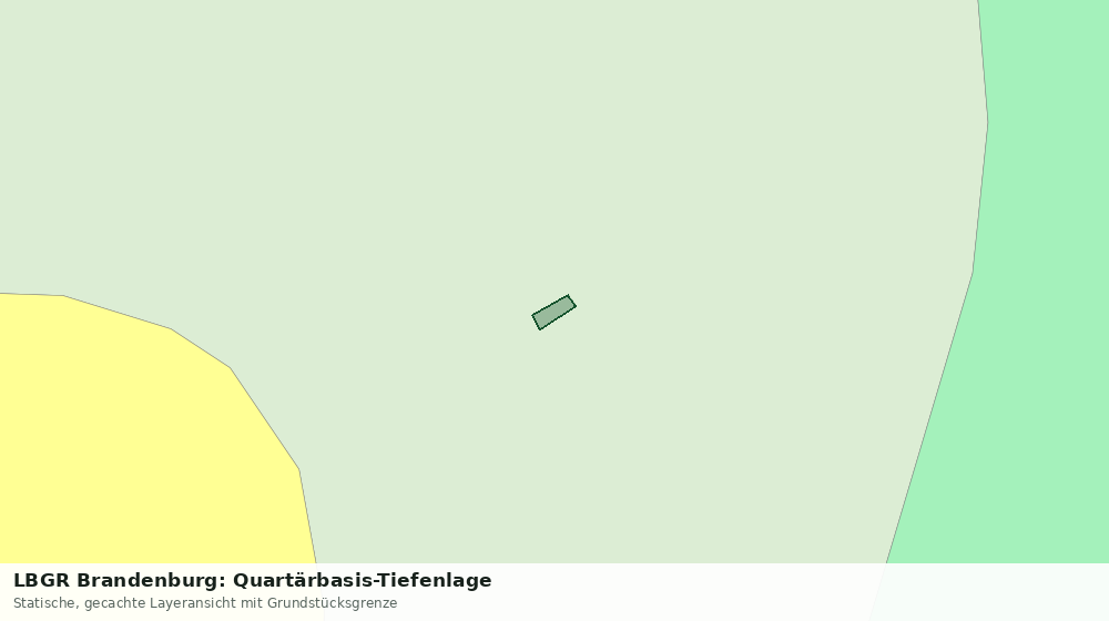 Statische Kartenansicht: LBGR Brandenburg: Quartärbasis-Tiefenlage