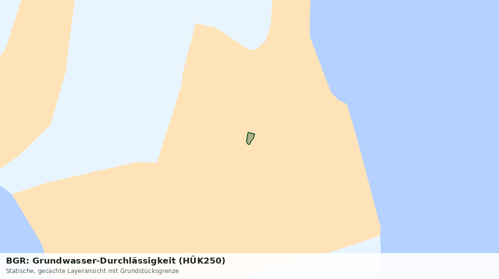 Statische Kartenansicht: BGR: Grundwasser-Durchlässigkeit (HÜK250)