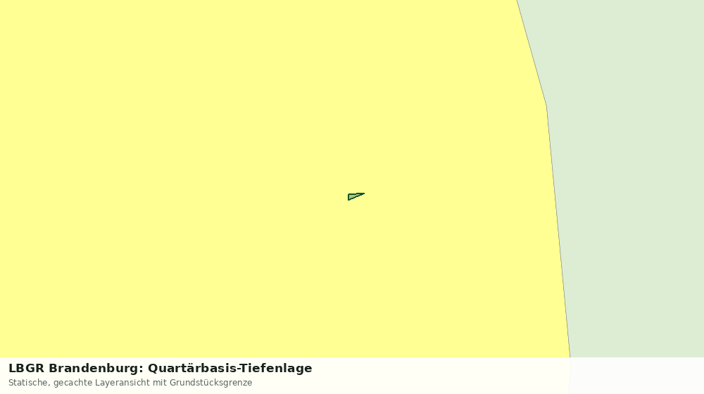 Statische Kartenansicht: LBGR Brandenburg: Quartärbasis-Tiefenlage