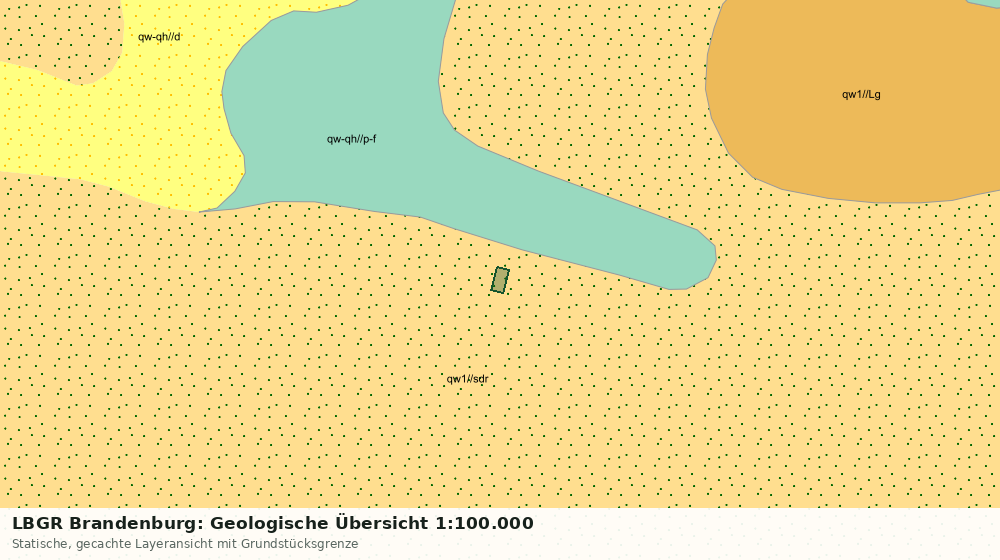 Statische Kartenansicht: LBGR Brandenburg: Geologische Übersicht 1:100.000