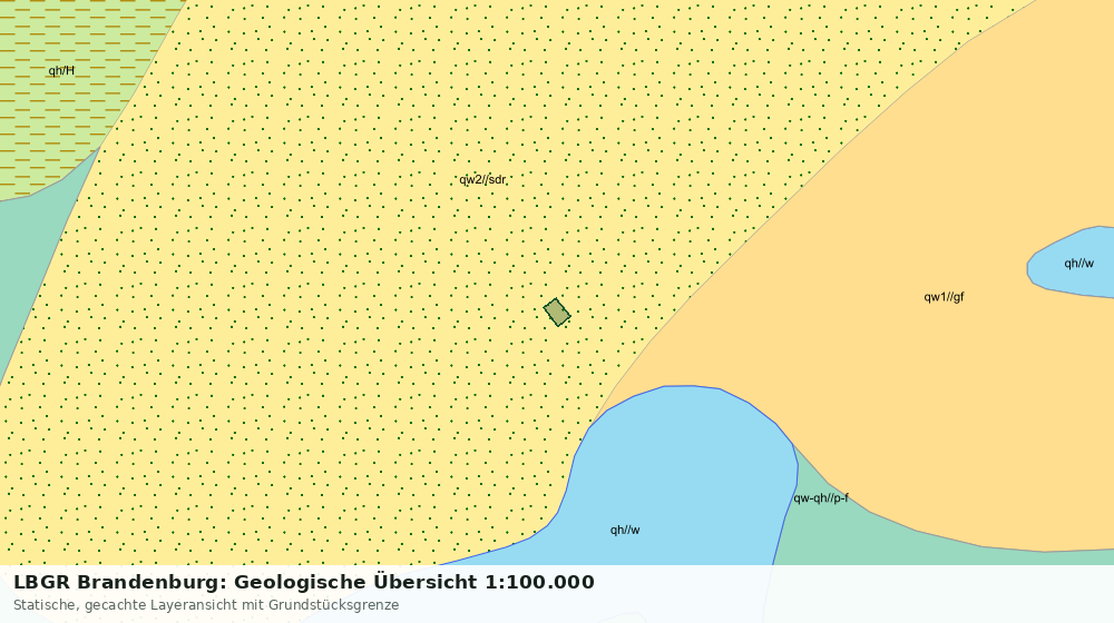 Statische Kartenansicht: LBGR Brandenburg: Geologische Übersicht 1:100.000