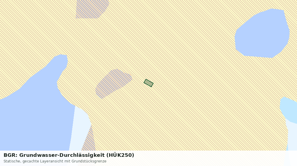 Statische Kartenansicht: BGR: Grundwasser-Durchlässigkeit (HÜK250)