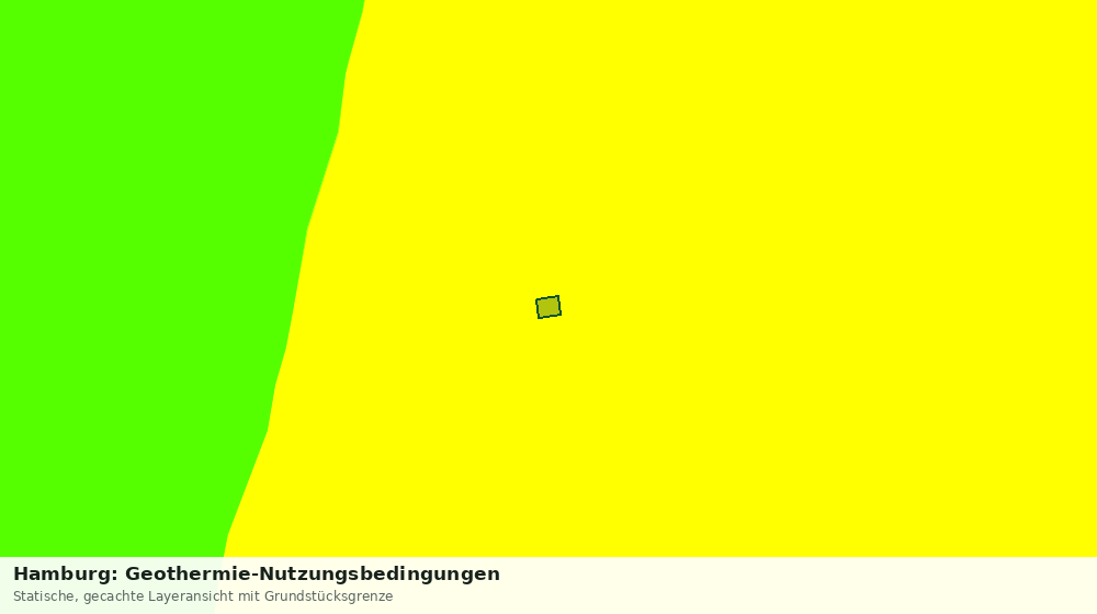 Statische Kartenansicht: Hamburg: Geothermie-Nutzungsbedingungen