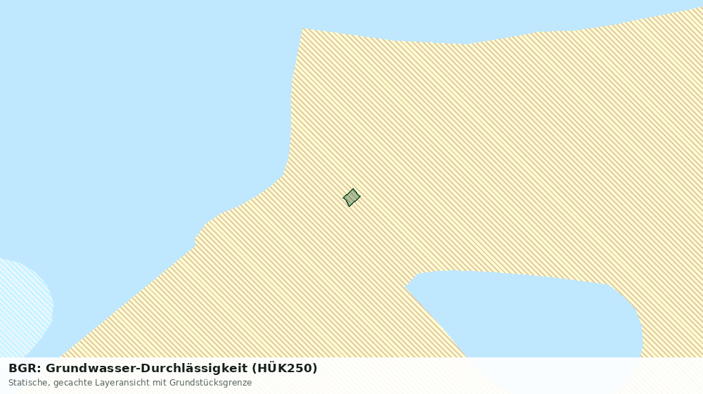 Statische Kartenansicht: BGR: Grundwasser-Durchlässigkeit (HÜK250)
