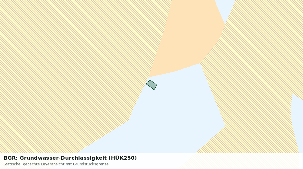 Statische Kartenansicht: BGR: Grundwasser-Durchlässigkeit (HÜK250)