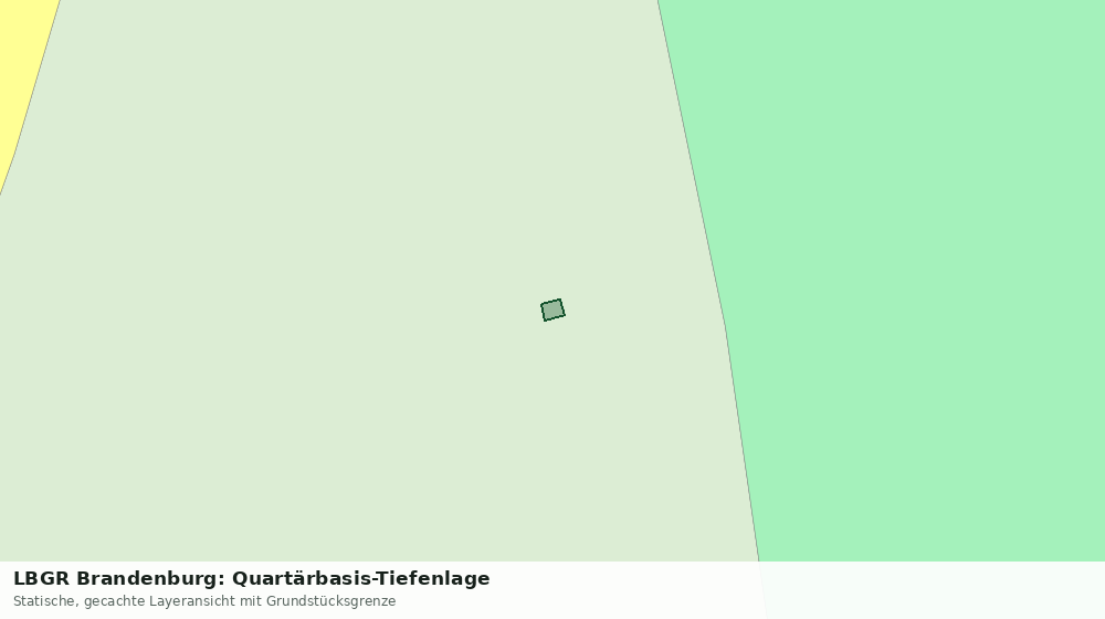 Statische Kartenansicht: LBGR Brandenburg: Quartärbasis-Tiefenlage