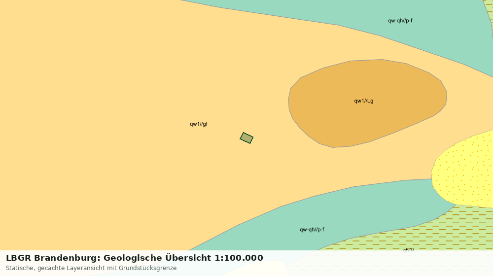 Statische Kartenansicht: LBGR Brandenburg: Geologische Übersicht 1:100.000