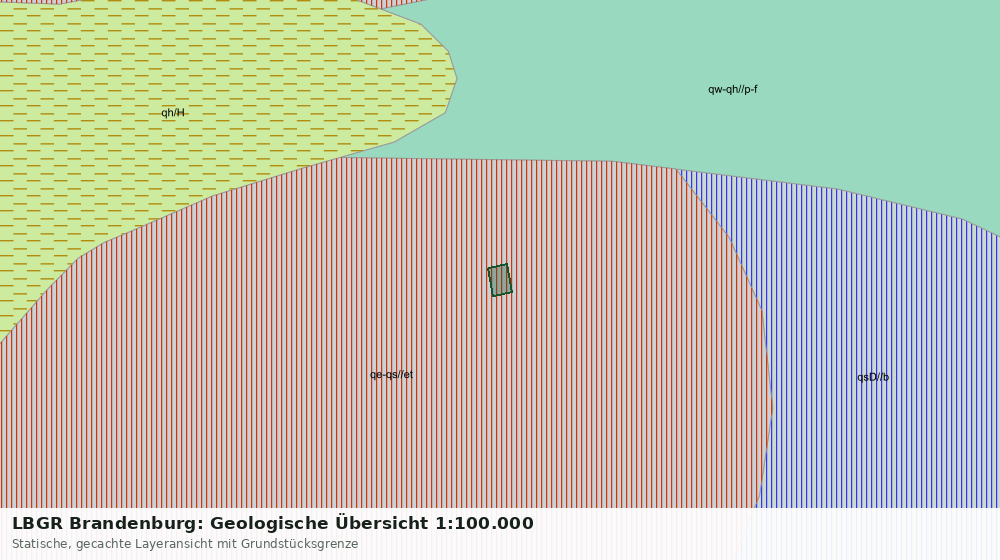 Statische Kartenansicht: LBGR Brandenburg: Geologische Übersicht 1:100.000